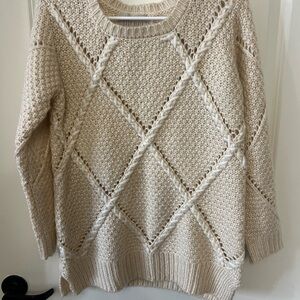 Moon River Textured Cream Sweater